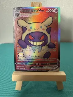 Cinnamoroll Gengar Pokemon Card DISPLAY ART - Image 1