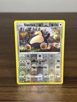 Snorlax 140/202 Sword & Shield Reverse Holo Pokemon Card - Image 1