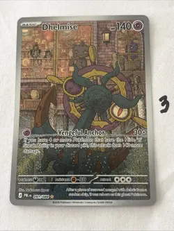 Pokemon TCG Dhelmise 091/084 Me05: Pitch Black Illustration Rare NM Card - Image 1