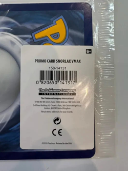 JUMBO Snorlax Vmax Oversized Promo Card #142 Full Art Holo Pokemon - Sealed - Image 4