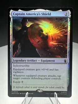 CAPTAIN AMERICA'S SHIELD x1 mtg NM-M Marvel Super Heroes 1 Rare - Image 1