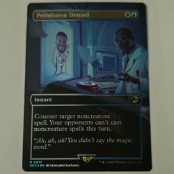 Wizards of the Coast Permission Denied Borderless Foil Rare Instant EN 2023 #17 - Image 1