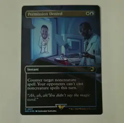 Wizards of the Coast Permission Denied Borderless Foil Rare Instant EN 2023 #17 - Image 2
