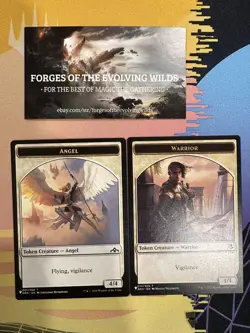 Angel / Warrior 001 017 Token Secret Lair - SLD - Angels Commander: Just like Us - Image 1