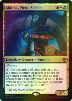 MTG Mathas, Fiend Seeker Foil ** Commander 2017 ** English - Image 1