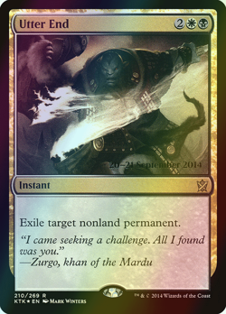 MTG Utter End Prerelease Foil ** Khans of Tarkir Promos ** English - Image 1