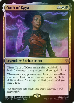 MTG Oath of Kaya Foil ** War of the Spark ** English - Image 1