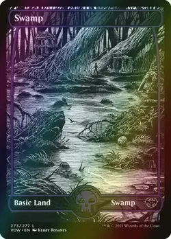 MTG Swamp (273) Showcase Full Art Foil ** Innistrad: Crimson Vow ** English - Image 1