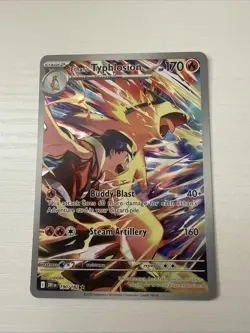 Pokemon TCG Ethan's Typhlosion Destined Rivals Illustration Rare Card 190/182 - Image 1