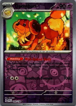 Pokemon Dachsbun Reverse Holo Uncommon SV01: Scarlet & Violet Base Set 099/198 N - Image 1