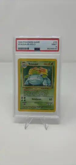 1999 Pokemon Game Venusuar Holo Base Set Unlimited #15 Mint PSA 9 New Cert - Image 1