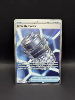 Iron Defender 110/084 FULL ART ULTRA RARE Pitch Black Pokemon English HOLO Me05 - Image 1