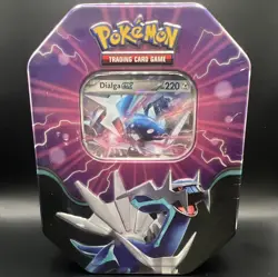 Pokemon TCG Azure Legends Tin Dialga ex Promo Collector Tin 60ct Standard - Image 1