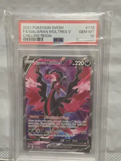 Pokemon Galarian Moltres 2021 Chilling Reign 097/198 PSA 10 - Image 1