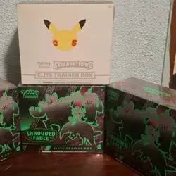 Pokemon TCG Celebrations Etb & 3 Shrouded fable Etb - Image 1