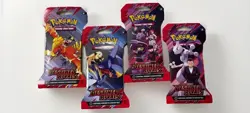 Pokemon TCG Destined Rivals English Hanger Packs Lot of 4 New Factory Sealed - Image 1