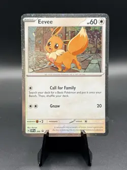 Eevee SVP 200 Cosmos Holo Promo Scarlet & Violet Black Star Pokemon TCG - Image 1