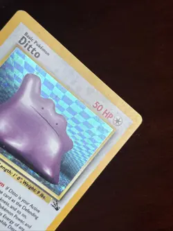 Pokemon Fossil Ditto 3/62 Holo Rare MP - Image 5