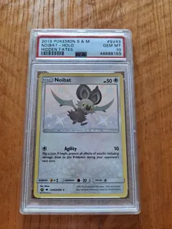 Noibat SV43/SV94 Hidden Fates: Shiny Vault Holo PSA 10 - Image 1