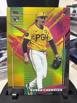 2026 Topps Finest Bubba Chandler #272 RARE Yellow Refractor RC /275 COLOR MATCH - Image 1