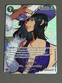 One Piece Ms All Sunday SP OP16 Alt Art The Time of Battle English Ready to ship - Image 1