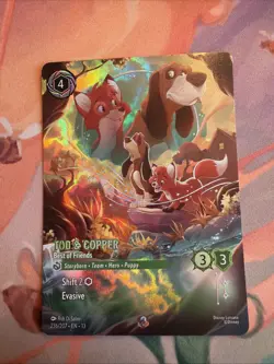 Disney Lorcana Attack Vine Tod & Copper Best of Friends Enchanted 🔥 🔥 - Image 1