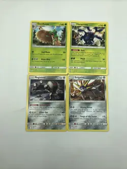 Lot Of 4 Pokemon TCG Non Holo Rare Cards See Pictures - Image 1