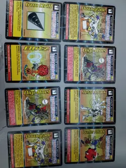 1999 Bandai Digimon Digital Monsters Card Cards Holo SaberLeomon HerculesKabuter - Image 1