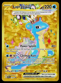 SV: Scarlet & Violet Promo Cards Lapras ex - 164 Holo NM - Image 1