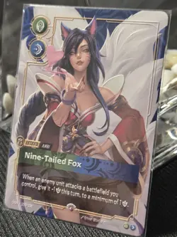 Riftbound METAL Card – Ahri Nine-Tailed Fox - Prize Wall - Image 2