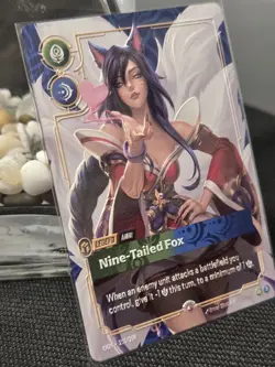 Riftbound METAL Card – Ahri Nine-Tailed Fox - Prize Wall - Image 3