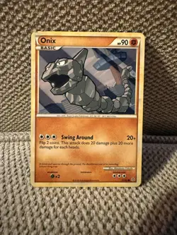 Pokemon Card Onix Unleashed Common 57/95 Near Mint - Image 1