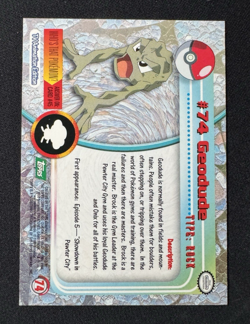 Topps Pokemon #74 Geodude - TV Animation Edition Card, 1999, NM - Image 2