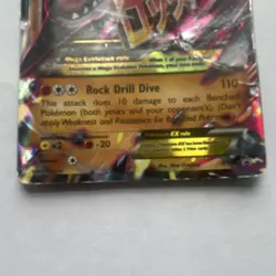 (Damaged) The Pokemon Company M Aerodactyl EX MEGA Full Art Holo Foil Card - Image 4