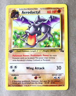 Aerodactyl 1st Edition Team Rocket Pokemon Card 16/62 Non-Holo TCG Vintage - Image 1