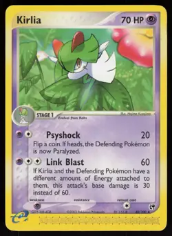 E-Reader Kirlia 40/100 Sandstorm Hajime Kusajima Pokemon TCG Card - Image 1