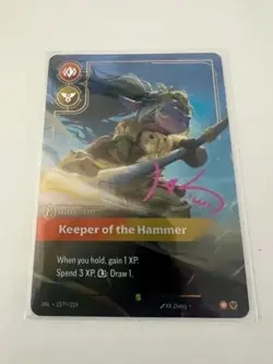 Poppy Keeper of the Hammer Signature Card Unleashed #237/219 (NM CONDITION) - Image 2