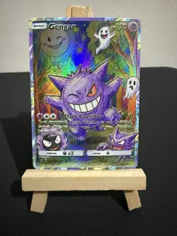 Gengar Haunter Gastly Pokemon Card Display Art Card - Image 1