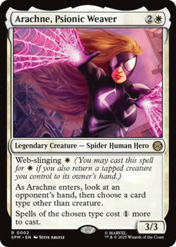 x1 Arachne, Psionic Weaver R MTG Marvel's Spider-Man M/NM, English - Image 1