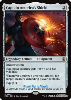 MTG - MSH - 244 - NM - Captain America's Shield - Magic - Image 1