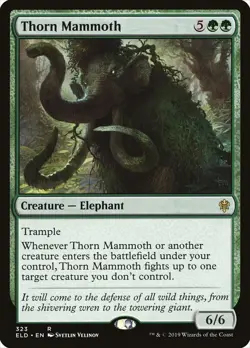 MTG Thorn Mammoth ** Throne of Eldraine ** English - Image 1