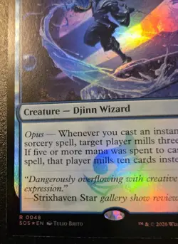 Exhibition Tidecaller 0048 Foil Rare Secrets Of Strixhaven Magic: The Gathering - Image 4