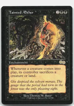 Tainted Aether 161 Rare Urza's Saga Magic: The Gathering Lightly Played - Image 1