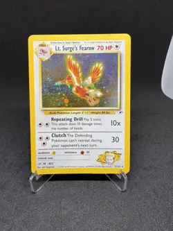 Pokemon Cards: Gym Heroes Rare Holo: Lt. Surge's Fearow 7/132 MP - Image 1