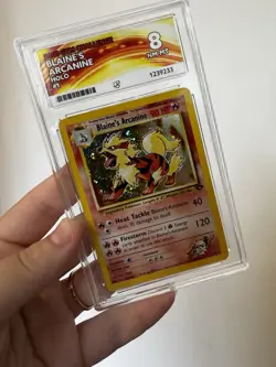 Vintage Blaine’s Arcanine Gym Challenge holo Ace 8 pokemon card - Image 2