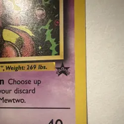 Pokemon TCG Wizards Mewtwo 14/53 Wotc Promo Holo English 1999 70HP - Image 3
