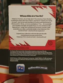Pokemon TCG SV10 Destined Rivals Booster Bundle Factory Sealed New 6 Packs - Image 3