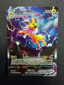 Jolteon VMAX SWSH184 Alt Art Full Art Holo Black Star Promo Pokemon TCG - Image 1