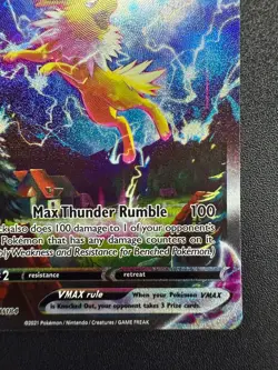 Jolteon VMAX SWSH184 Alt Art Full Art Holo Black Star Promo Pokemon TCG - Image 5