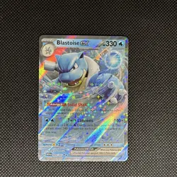Blastoise ex 009/165 Pokemon Sv: Scarlet & Violet 151 (Cosmo Holo) - Image 1